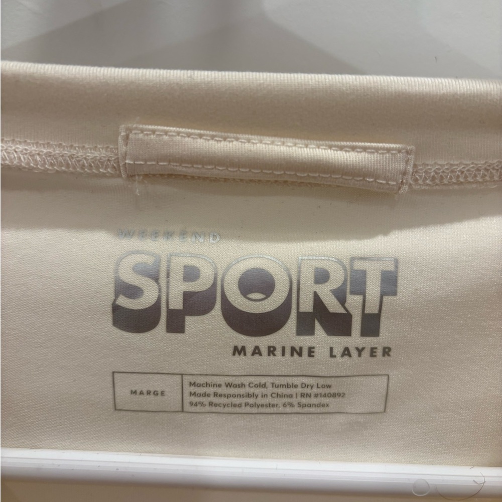 Men’s Marine Layer Cream Sport Tee - Picture 3 of 4